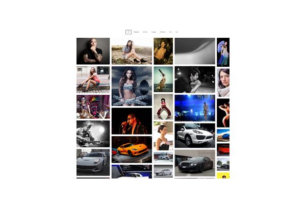 타일 갤러리 위젯 DEMO