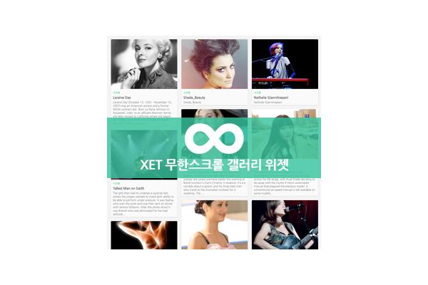 무한스크롤 갤러리 위젯 DEMO